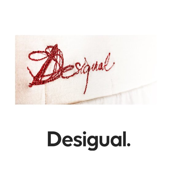 Desigual Fal BERLIN A line cotton colorful summer shiny layer look Lg skirt New - Picture 8 of 8